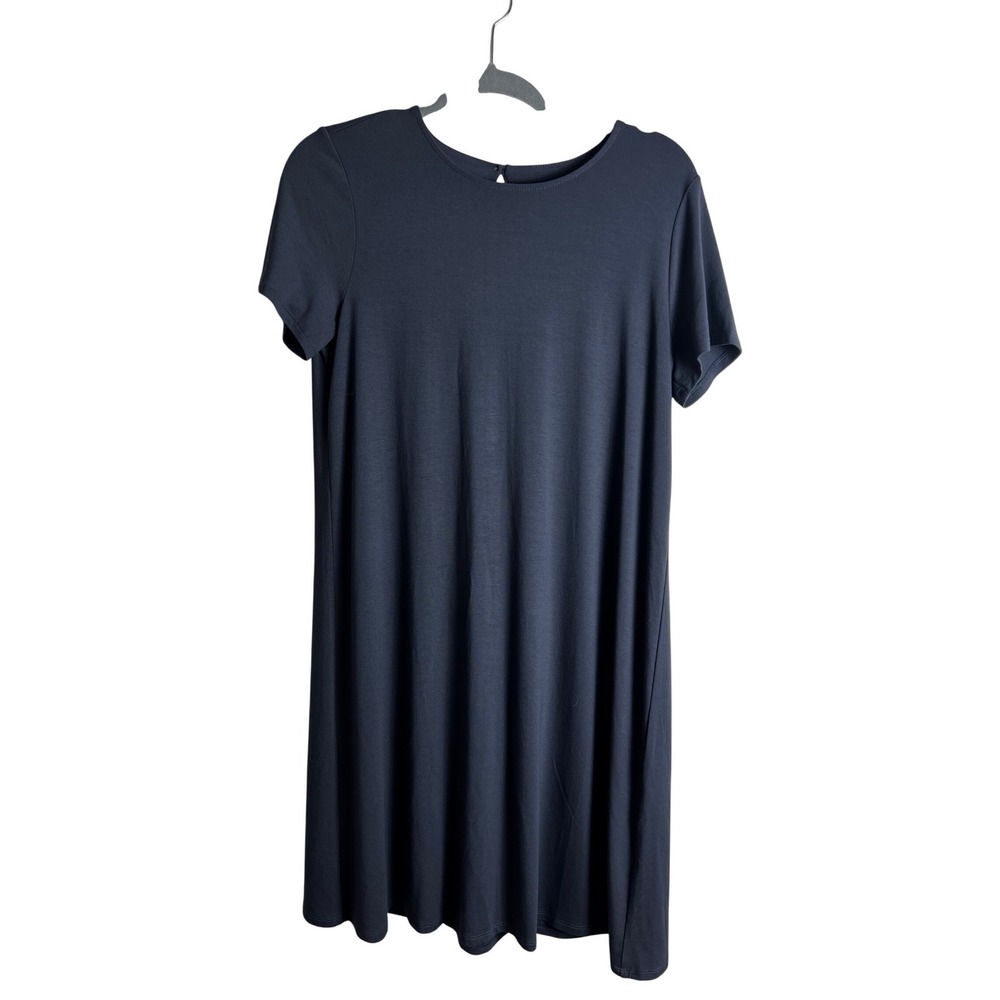 J. Jill Wearever Collection Blue Swing Dress Size Small Minimalist Casual A-Line